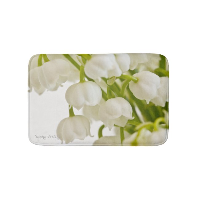 White Lilies Bath Mat (Front)
