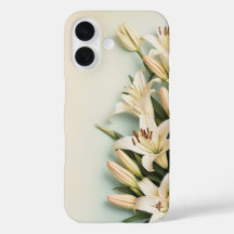 White Lilies Floral - iPhone / iPad case