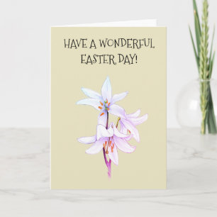 White Lilies Greeting Card