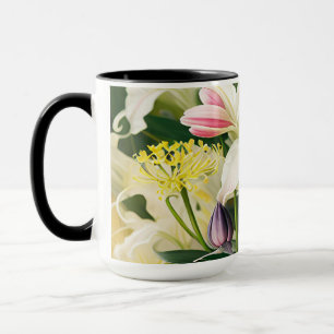 White Lilies in Bloom Mug