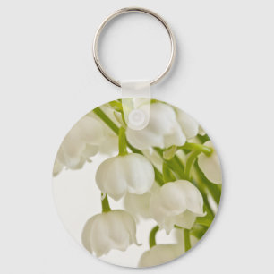 White Lilies Key Ring