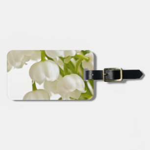 White Lilies Luggage Tag