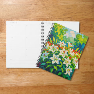 White Lilies Planner