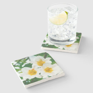 White lilies - Symbol of love Stone Coaster