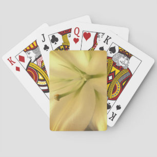 White Lillum Flower Photo Classic Playing Cards