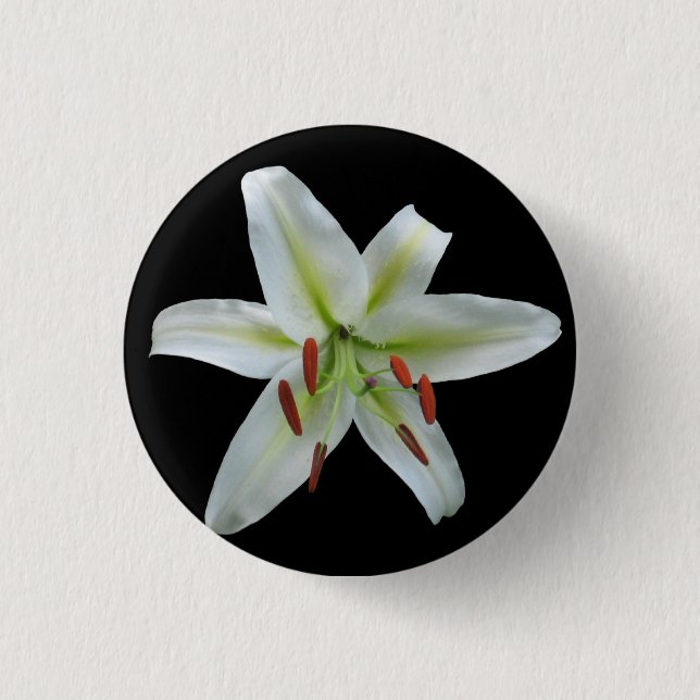 White Lily Button (Front)