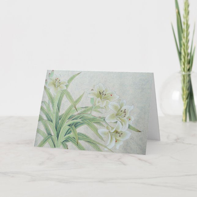 White Lily Card (Front)