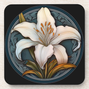 White Lily Coaster