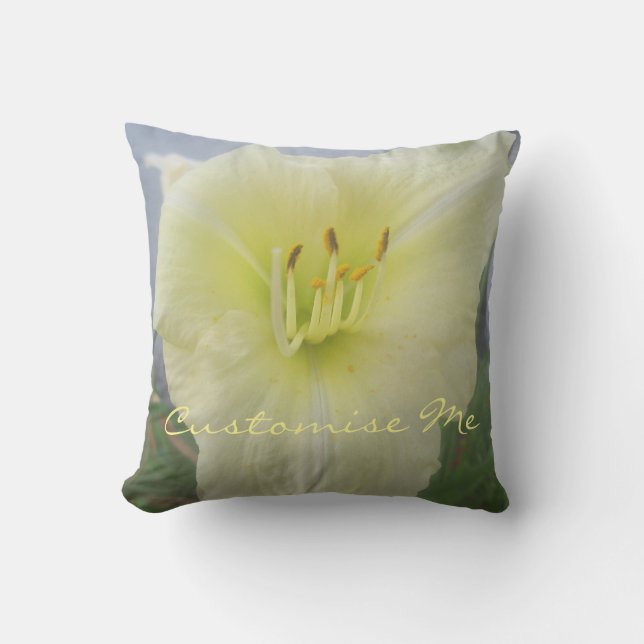 White Lily Cushion (Front)