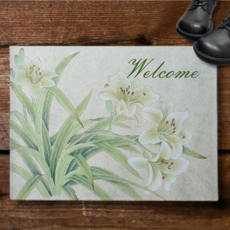 White Lily Doormat