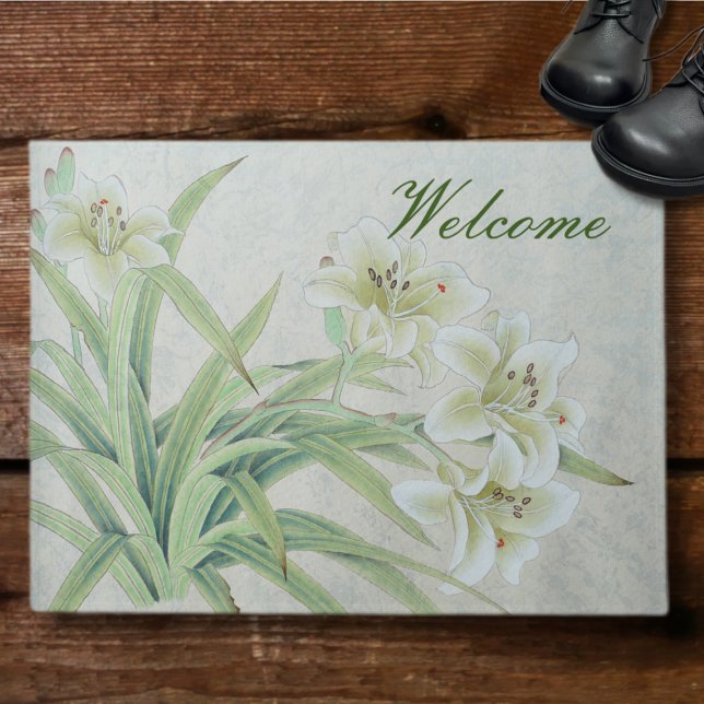 White Lily Doormat (Creator Uploaded)