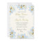 White Lily Flowers Baby Shower Invitation Template
