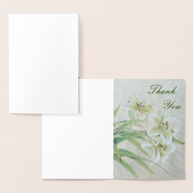 White Lily Foil Card (Display)