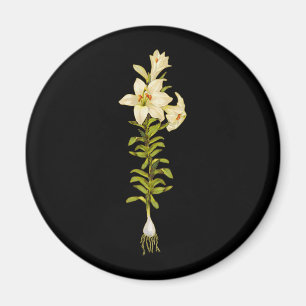 White Lily Magnet