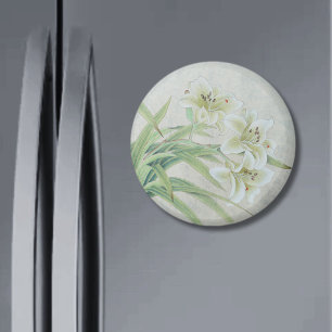 White Lily Magnet