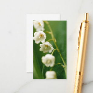 White Lily of the valley (Convallaria majalis) Enclosure Card