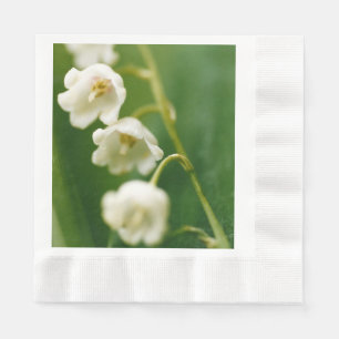 White Lily of the valley (Convallaria majalis)  Napkin