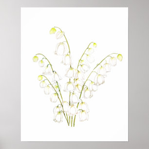 white lily of valley 2021 poster
