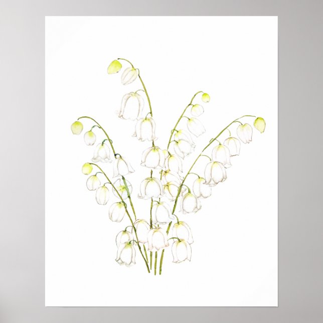 white lily of valley 2021 poster (Front)