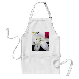 White lily up close standard apron