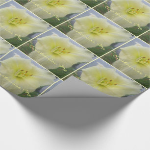 White Lily Wrapping Paper
