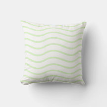 White & Lime Green Pastel Wavy Lines Design