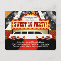 White Limo Movie Star Sweet 16 Party