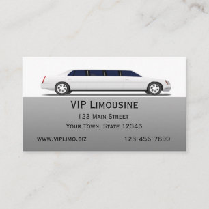 White Limousine Business Card