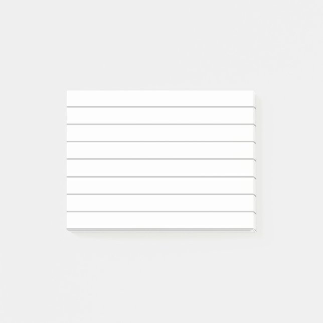 White lined paper post-it notes (Front)