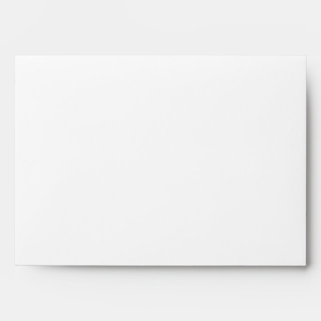 White Lined with Black and White Stripes Envelope (Front)