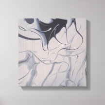 White Linen 12x12 Acrylic Abstract Painting