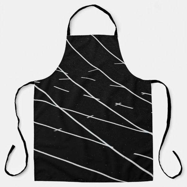 White lines on track field apron (Front)