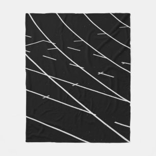 WHITE LINES ON TRACK FIELD FLEECE BLANKET