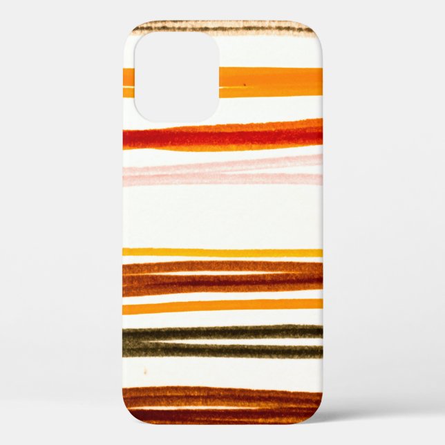 White Lines Pattern. Geometric Stripes Ink Drawing Case-Mate iPhone Case (Back)