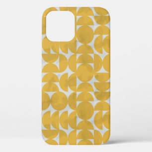 White Lines Pattern. Geometric Stripes Ink Drawing iPhone 12 Case
