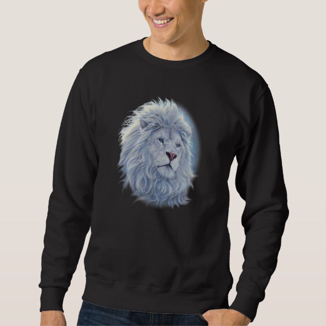 White Lion   White Lions   Lion   Lions   Big Cat  Sweatshirt (Front)