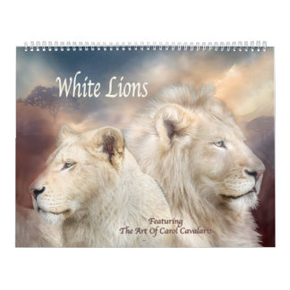 White Lions Art Calendar