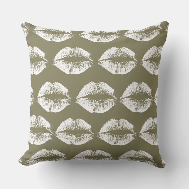 White Lips #23 Cushion (Front)