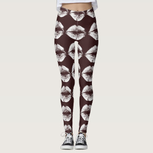 White Lips #25 Leggings