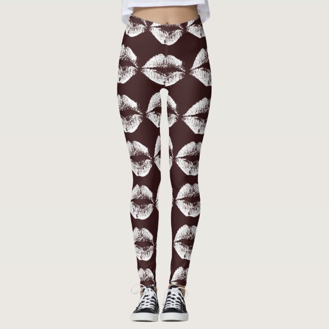 White Lips #25 Leggings (Front)