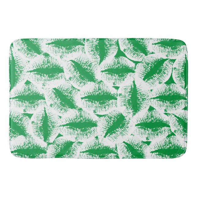 White Lips #35 Bath Mat (Front)