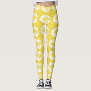 White Lips #4 Leggings