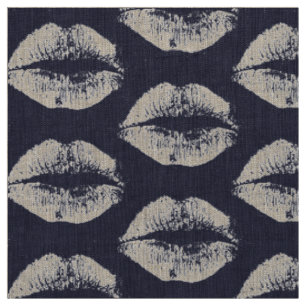 White Lips #8 Fabric