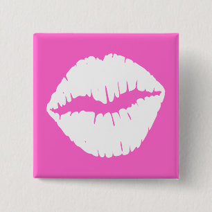 White Lips Button