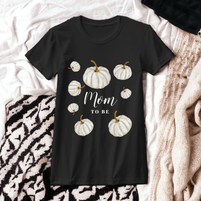 White Little pumpkin fall baby shower T-Shirt
