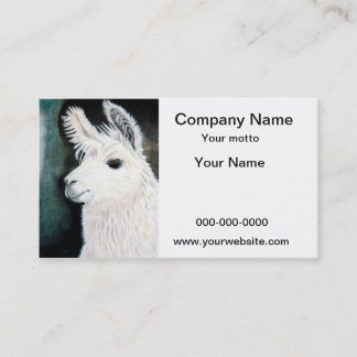 White Llama Business Card