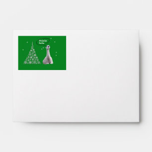 White Llama Sings Christmas Carol:Fa LaLaLa Lama Envelopes