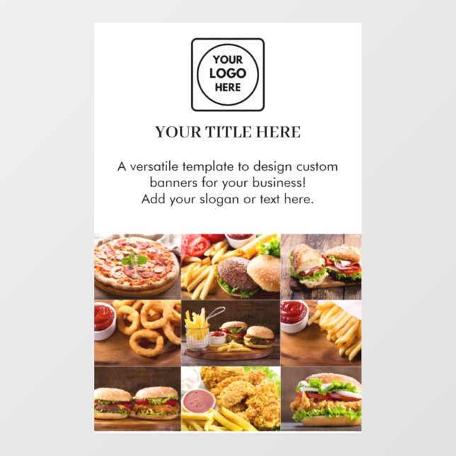 White Logo | Custom Business Promotional Display (Sheet)