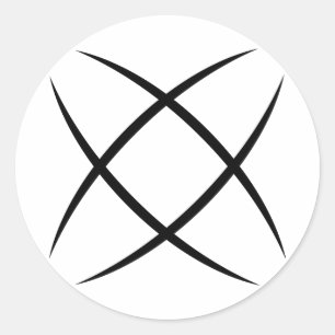 White Logo Sticker