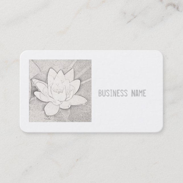 "WHITE LOTUS" BUSINESS CARD (Front)